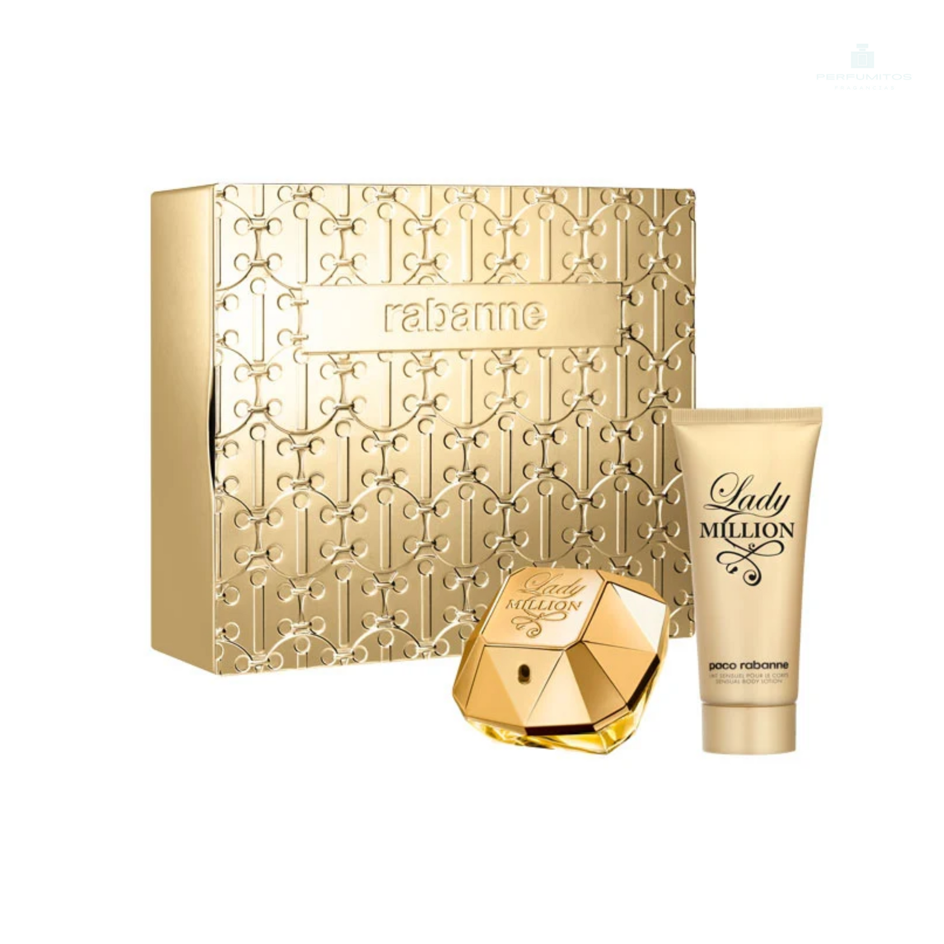 Set Paco Rabanne Lady Million Edp 80 Ml + Body Lotion 100 Ml