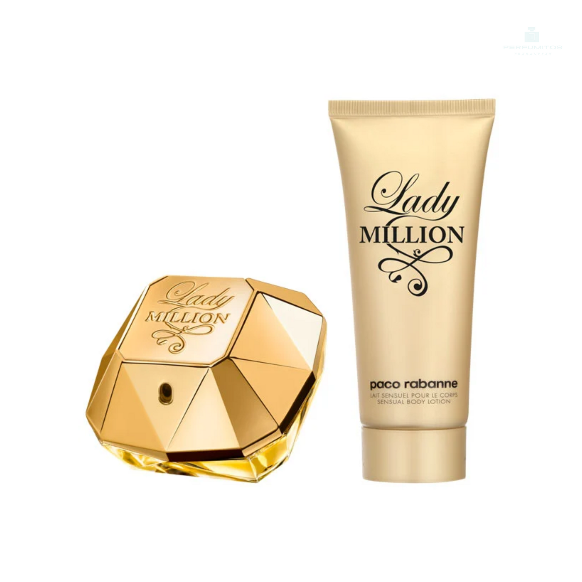 Set Paco Rabanne Lady Million Edp 80 Ml + Body Lotion 100 Ml