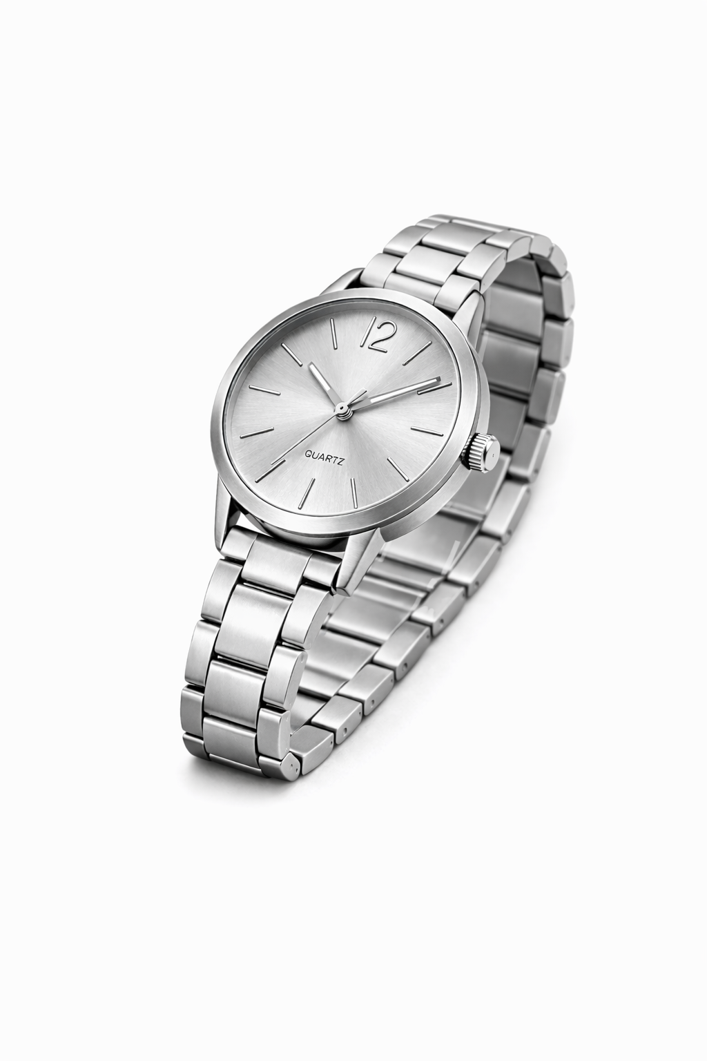 Reloj Plateado Minimalista Quartz